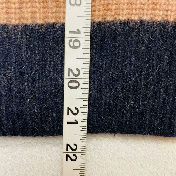 Madewell Calloway Boatneck Sweater Womens XXS Navy Brown Stripe Wool Blend - Picture 8 of 8